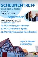 Termine Scheunentreff September 2026
