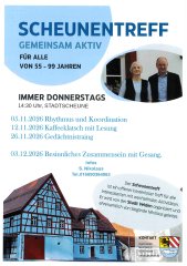 Termine Scheunentreff November 2026 Termine Scheunentreff November 2026